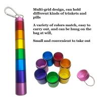 ราคา กล่องใส่ยาพกพาเป็นรายสัปดาห์ ตลับใส่ยาฝาเกลียว ที่ใส่ยาทรงกระบอก 7 วัน ตลับใส่ยา ตลับแบ่งยารายวันที่ใส่ยากันน้ำแบ่งเม็ดยาใส่วิตามิน (21237486235)