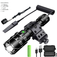 ราคา ไฟฉาย LED ลาดตระเวนกลางคืนแบบมืออาชีพ ไฟฉาย L2ลูกปัดกันน้ำไฟฉายกลางแจ้งแบบพกพา (21994833755)