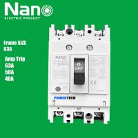 ราคา Nano Breaker MCCB เบรกเกอร์ รุ่น NN NF63 CV 2P 3P เมนเบรกเกอร์ (22313219494)