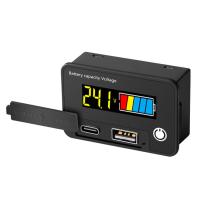 ราคา มิเตอร์วัดกระแสไฟดิจิตอลสองสาย8 30VDC ความจุเครื่องทดสอบแรงดันไฟฟ้า USB A เอาท์พุทคู่โวลต์มิเตอร์จอแสดงผลดิจิตอลพร้อมการตั้งค่าสัญญาณเตือนแรงดันต่ำและฟังก์ชันหน่วยความจำไฟฟ้าขัดข้อง (22388711902)