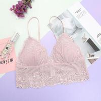 ราคา 6IXTY8IGHT 68ของแท้ใส่สบายไร้โครงเหล็กลูกไม้สวยหวานแบบบางพร้อมแผ่นรองบราสำหรับสาวๆ br03874 (10936972443)