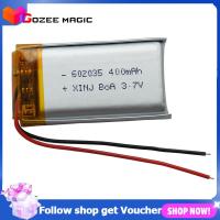 ราคา แบตเตอรี่ลิเธียมโพลิเมอร์แบบชาร์จไฟได้ 3 7V 400mAh 602035 แบตเตอรี่ลิเธียมโพลิเมอร์สำหรับเครื่องบันทึกการขับขี่รถยนต์ MP3 MP4 MP5 GPS ชุดหูฟัง Bluetooth Smart Watch (9498701997)