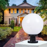 ราคา โคมไฟหัวเสา ไฟหัวเสา ไฟโซล่าเซลล์ ไฟLED เปิดปิดอัตโนมัติ ปรับได้ 2 สี ไฟติดหัวเสา ไฟเสา โคมไฟ (21713821873)