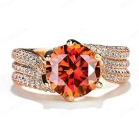 ราคา naimo แหวนสวยงาม 3 กะรัตน์ไข่นกพิราบ สไตล์หลอกตา ดีไซน์เรียบหรูมีเพชรเต็มแถว (19970708647)