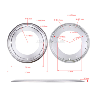 ราคา ถูกที่สุด แผ่นหมุนรองลื่นหมุนโลหะที่รองรับโต๊ะหมุนขนาดเล็กหนัก5 5 8 9 12 14นิ้วสำหรับจานชาม (22272589632)