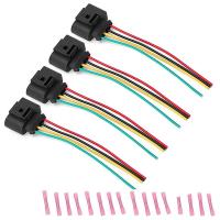 ราคา 4 Pack Ignition Coil Connector Plug Harness for A4 1 8T 2 0T 2 5L 3 2L 4 2L Ignition Coil Harness (22096033877)
