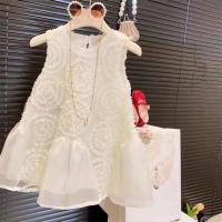 ราคา ชุดเดรสเจ้าหญิงหมีสำหรับเด็กผู้หญิงชุดเดรสสีขาวผูกโบว์แขนกุดผ้าลูกไม้สำหรับเด็กผู้หญิงเสื้อผ้าบูติกสำหรับงานแต่งงาน3 7ปี (21673954958)