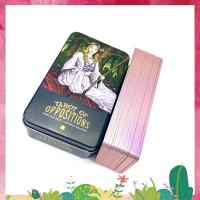 ราคา Tarot of Opposition ไพ่ทาโร่ในกระป๋อง ขนาดพกพา10X6ซม ปิดทอง เกมทำนายโชคชะตา ไพ่ทำนาย พร้อมหนังสือคู่มือกระดาษ เวอร์ชันภาษาอังกฤษ ไพ่ยิปซี ไพ่ออราเคิล ไพ่ยิบซี ไพ่ทาโร่ ไพ่ดูดวง ไพ่ทาโรต์ Tarot Card (2