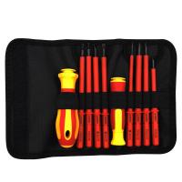 ราคา 10 Piece set Insulated screwdriver set household maintenance electrician screwdriver set (22557945828)