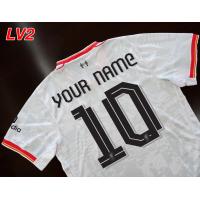 ราคา เสื้อฟุตบอลสโมสร ทีม ลิเวอร์พูล เยือนตัวที่3 สีขาว ล่าสุดปี 2024 25 AA0101 เกรดแฟนบอล รับทำชื่อ เบอร์ ไซส์เอเชีย XS 4XL (22602532207)