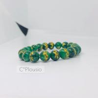 ราคา กำไลหินนำโชค หยกจักรพรรดิ์ ลายมังกร ความมั่นคั่ง ความร่ำรวย สร้อยข้อมือหินแท้ ขนาด 8 มิล หินแท้ (22094006936)