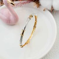 ราคา พร้อมส่ง กำไลปล้องไผ่งานเงิน ทอง นาก รอบวง16 17ซม (20758992285)