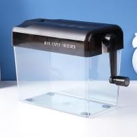 ราคา BHQ เครื่องทำลายเอกสารมินิ A4 A6 เครื่องย่อยกระดาษ แบบใช้มือหมุน ใช้งานง่าย (22233921809)
