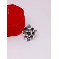 ราคา แหวนเงินเเท้92 5 ล้อมพลอยดำล้วน หรือ นิลเเท้ พร้อมส่ง (20597046027)