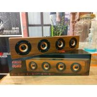 ราคา ลำโพงบลูทูธ 4ดอก KTS 1108 เสียงทุ้มหนักแน่น ลำโพงลายไม้ สีไม้ไวน์แดง (16578452520)