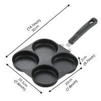 ราคา ทอดไข่กระทะเบอร์เกอร์แบบไม่ติดกระทะสำหรับบ้านแม่พิมพ์ทรงไข่เกี๊ยวกระทะแพนเค้กขนาดเล็กสี่รูกระทะทำไข่เจียวขนาดเล็ก (21985555865)