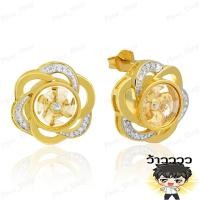 ราคา ต่างหูเสียบ ต่างหูก้าน ต่างหูแชกงหมิว ประดับเพชรCZ กังหันหมุนได้ ต่างหูเสียบ ต่างหูสีทอง เครื่องประดับผู้หญิง ปัดเป่าสิ่งชั่วร้าย เก็บเงินทองไม่รั่วไหลพร้อมก้อนเงิน สัญลักษณ์ของความมั่งคั่ง มั่งมี (17