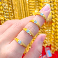 ราคา แหวนปรับขนาดได้ แฟชั่นความรักแหวนแต่งงาน 18K ทอง แหวนทอง Interwoven รูปแบบจุดแหวนเพชรหญิงเครื่องประดับ แหวนทองคำแท้ครึ่งสลึง 1 9 กรัม ลายพลอยเม็ดเดียว การันตีทองคำแท้ 96 5 ขายได้ทอง แท้ หลุด จำนำ (225