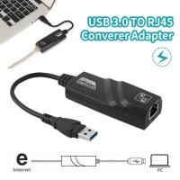 ราคา สายแปลงusb 3 0 การ์ดเครือข่าย Network Adapter USB 3 0 Gigabit RJ45 Ethernet LAN 1000Mbps สำหรับWIN 7 Win8 Win10 vista Mac IOS A49 (22445001145)