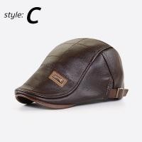 ราคา หมวกเบเร่ต์หนัง หมวกสไตล์บริติชวินเทจ หมวกวินเทจ หมวกไบเล่ 05 B1 (7579679949)