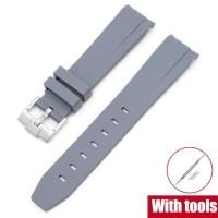 ราคา Watch Band for Omega X Swatch Joint MoonSwatch Speedmaster Curved End Rubber Silicone Strap Women Men Soft Sport Bracelet 20mm (20158305684)