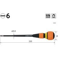 ราคา Sale ไขควงด้ามบอล ก๊อกแก๊ก Vessel Ball Ratchet Screwdriver No 2200 แฉก แบน (21225518155)