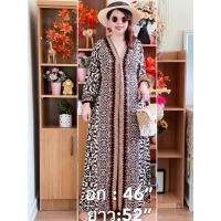 ราคา ชุดเดรสแขนยาว สไตล์โบฮีเมี่ยน คอวี เนื้อผ้าสปัน (17911112973)