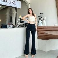 ราคา ขาม้าผ้าโรเชฟงานซิปหลังขอบเอวเรียบ (22028039325)