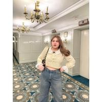 ราคา Bonnie shirt เสื้อเชิ้ตครอปแขนลูกไม้ แต่งโบว์ด้านหน้า MerryChubbyHouse (22075298574)