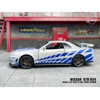 ราคา Nissan Skyline GTR R34 โมเดลรถเหล็กนิสสัน R34 scale 1 32 ความยาวตัวรถ 14 ซม เปิดประตูได้4 บาน มีเสียง มีไฟ (22159056211)