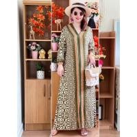 ราคา ชุดเดรสแขนยาว สไตล์โบฮีเมี่ยน อก46 นิ้ว (21395953766)