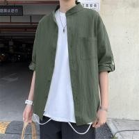 ราคา Mr Zeus แขนสามส่วน แขนยาวสองแบบเสื้อเชิ๊ตคอจีนสบายผ้าฝ้ายผ้าสีทึบมีสามสีที่ให้เลือกจากสีขาวสีดำสีเขียวเสื้อกันหนาวผชเสื้อแขนยาวชา (7745072464)