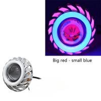 ราคา สินค้าใหม่ จัดส่งฟรี เลนส์แสงโปรเจคเตอร์ไฟหน้ารถมอเตอร์ไซค์แบบ LED มอเตอร์ไซค์แบบไซโคลนไฟฉายคาดศีรษะมารตานางฟ้าคู่1ชิ้น (22582261644)