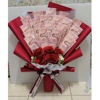 ราคา ช่อดอกกุหลาบใส่ธนบัตร20ใบใส่เอง359 (21290188490)