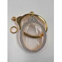 ราคา กรอบพระทรงไข่ กรอบทองล้อมเพชรงานสวยงานทนงานแข็งแรง (22195188741)