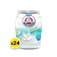 ราคา นมสเตอริไลส์ไขมันต่ำ ตราหมีโกลด์ 140 มล 24 กระป๋อง สูตรผสมถั่วขาวและโปรตีนถั่วเหลือง (21281160100)