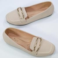ราคา 222 3 รองเท้าหุ้มส้น พื้นนุ่มมาก หัวตัด หนังPUนิวบัค (22465993205)