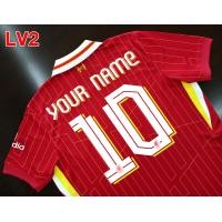 ราคา เสื้อฟุตบอลสโมสร ทีม ลิเวอร์พูล เหย้า สีแดง ล่าสุดปี 2024 25 AA0121 ตัวปักเหมือน เกรดแฟนบอล รับทำชื่อ เบอร์ ไซส์เอเชีย XS 4XL (22602058063)