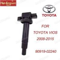 ราคา 4PCS คอยล์จุดระเบิด TOYOTA Vios Yaris คอยล์หัวเทียน คอยล์ไฟ โตโยต้า อัลติส โฉม 2 3 พีอู๊ด เครื่อง ดูโอ้ Dual vvti 90919 02240 (22190255505)