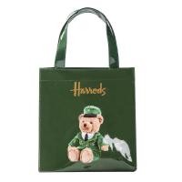 ราคา กระเป๋าช้อปปิ้ง PVC ความจุใหญ่ Harrods สีเขียวสําหรับผู้หญิง กระเป๋าสะพายหลังกันน้ําพร้อมปิดซิปเปอร์และลายตัวอักษร (17896770415)