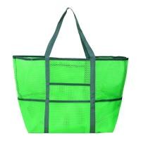ราคา 8 Pockets Summer Large Beach Bag for Towels Mesh Durable Beach Bag for Toys Waterproof Underwear Pocket Beach Tote Bag (15584731429)