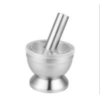 ราคา ครกสแตนเลส พร้อมฝาซิลิโคน ครก สาก เกรดอาหาร มี2ขนาดให้เลือก ครก ครกบดยา ครกเล็ก (22536564632)