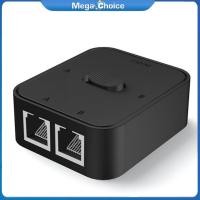 ราคา MegaChoice 100 Original 2 Port Rj45 Cat6 Lan Hub Network Switch Box Selector 2 In 1 Out 1 In 2 Out Ethernet Cable Splitter Connector For Laptop (21178159438)