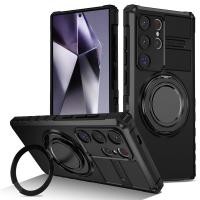 ราคา สำหรับ Samsung Galaxy S24 S23 S22 S21 S20 Note 20 Ultra Plus เคสโทรศัพท์ FE ตัวยึดในตัวฝาครอบป้องกันตัวดูดแม่เหล็กหมุนได้ (22206701694)