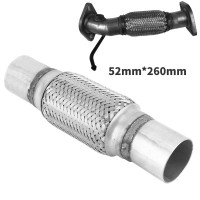 ราคา 2 5x8in ท่อไอเสียท่อสแตนเลสแบบยืดหยุ่นข้อต่อท่อ Universal สำหรับรถยนต์ (22319620478)