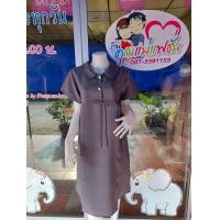 ราคา ชุดคลุมท้องคนอ้วน เดรสคนท้องไซส์ใหญ่อก 44 50 ใส่ได้ถึงคลอด (20306919658)