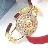 ราคา jewery33 K157 กำไลกังหันล้อมเพชรสวิส 3 ชั้นเงินแท้92 5 ไม่ลอกไม่ดำ (18257987946)