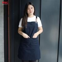 ราคา PMK 10AFPC ผ้ากันเปื้อนเต็มตัว ผ้าแคนวาส สายไขว้หลัง (22625895161)