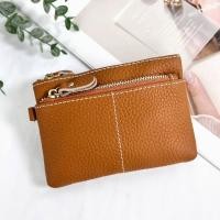 ราคา กระเป๋าใส่เหรียญ หนังแท้ 3 ซิบ หนังด้าน มีสายโซ่คล้องกุญแจ ใส่ธนบัตรพับครึ่งได้ กระเป๋าเหรียญหนังแท้ (21002696475)