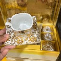 ราคา แก้วกาแฟ ถ้วยกาแฟพร้อมจานรอง 1 กล่องมี 6 ชุด ขนาด 6 ออนซ์ แก้วกาแฟสวยๆ เซตของขวัญ เซตของชำร่วย เซตแก้วกาแฟ เข้าไมโครเวฟได้ (22569228893)